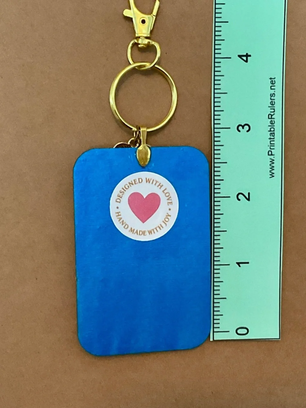 Beagle Patriotic American Flag dog keyring / purse charm handmade by Sally